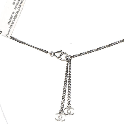 Chanel Ruthenium Resin CC Necklace Black Purple 7 of 8