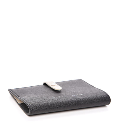Celine Grained Calfskin Strap Passport Cover Black Chalk 4 of 9