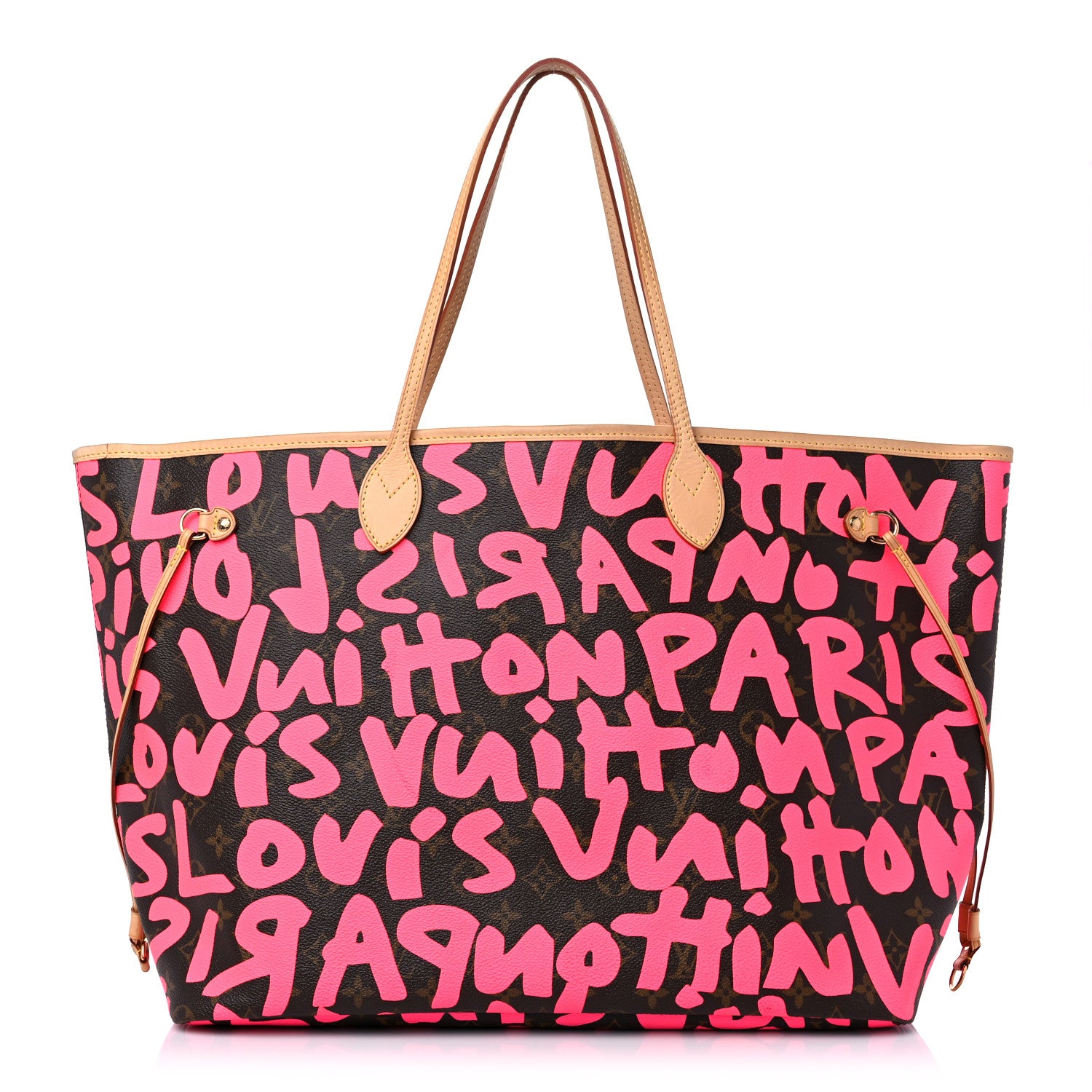 Louis Vuitton Monogram Graffiti Neverfull GM Fuchsia 1 of 12