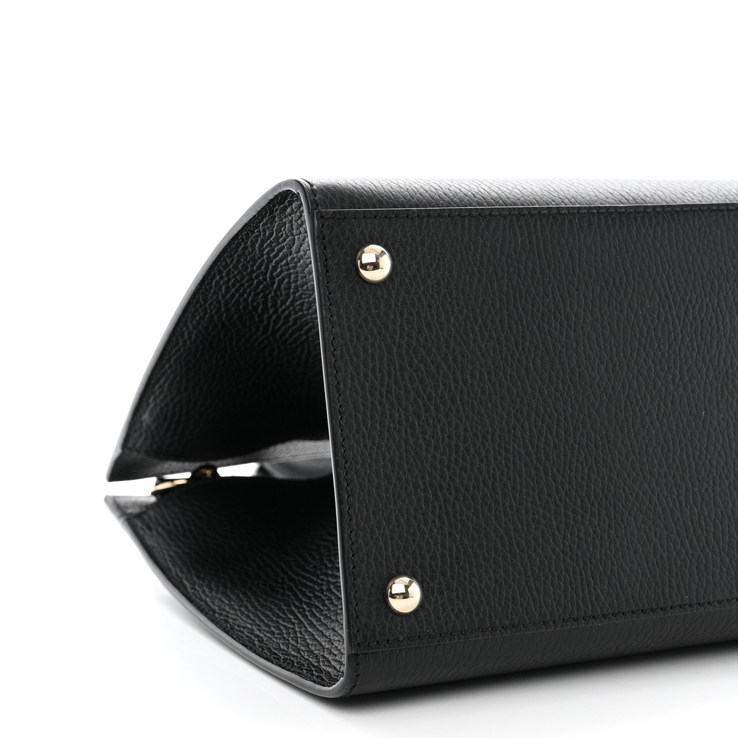 Dollar Calfskin Large Soho Top Handle Satchel Black