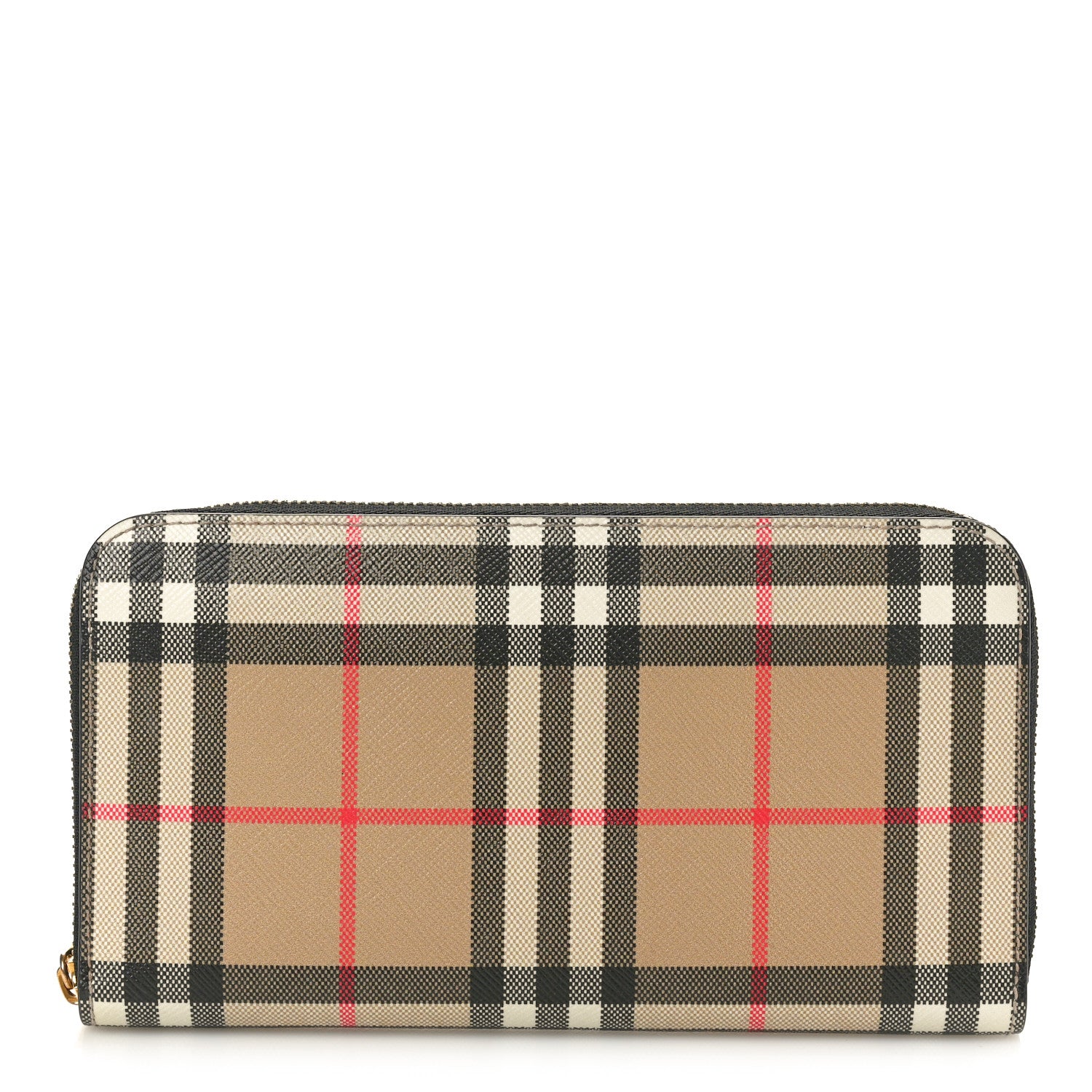 Burberry Vintage Check Elmore Zip Around Wallet Black 1 of 8