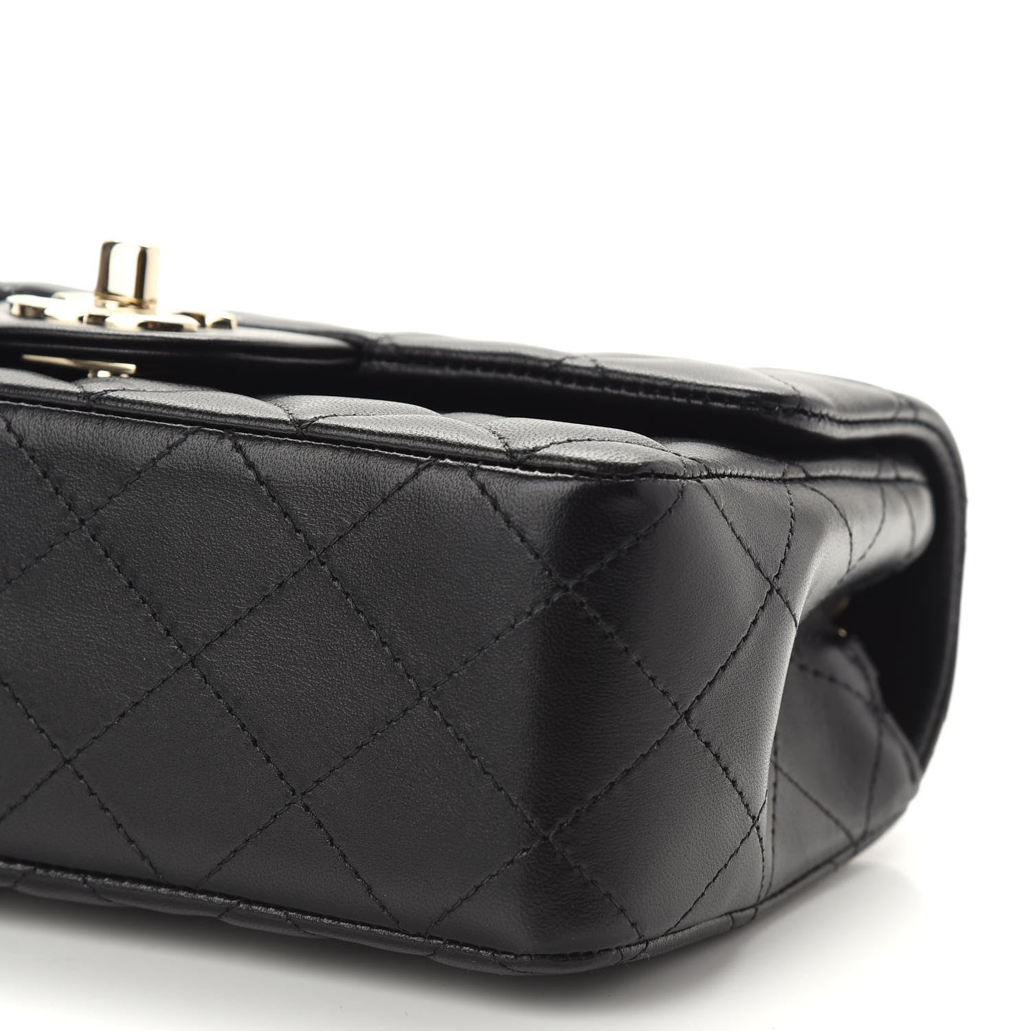 Chanel Lambskin Quilted Mini Rectangular Flap Black 9 of 9