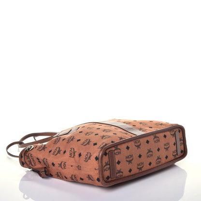 MCM X Patricia Fields Visetos Medium Liz Reversible Shopper Tote Cognac 7 of 15