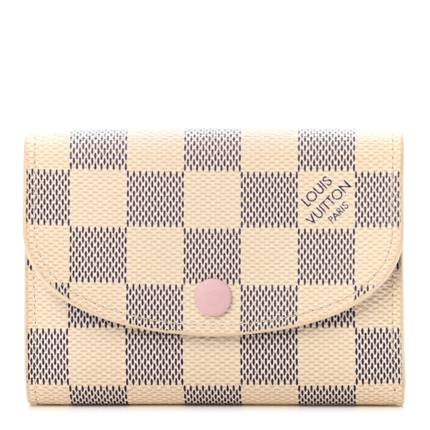 Damier Azur Rosalie Coin Purse Rose Ballerine