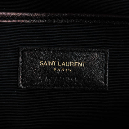 Saint Laurent Calfskin Medium Moujik Top Handle Bag Lipstick Red 9 of 10