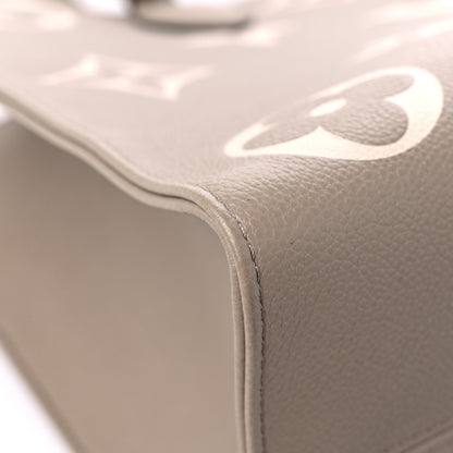 Louis Vuitton Empreinte Monogram Giant Onthego MM Tourterelle Creme 7 of 10