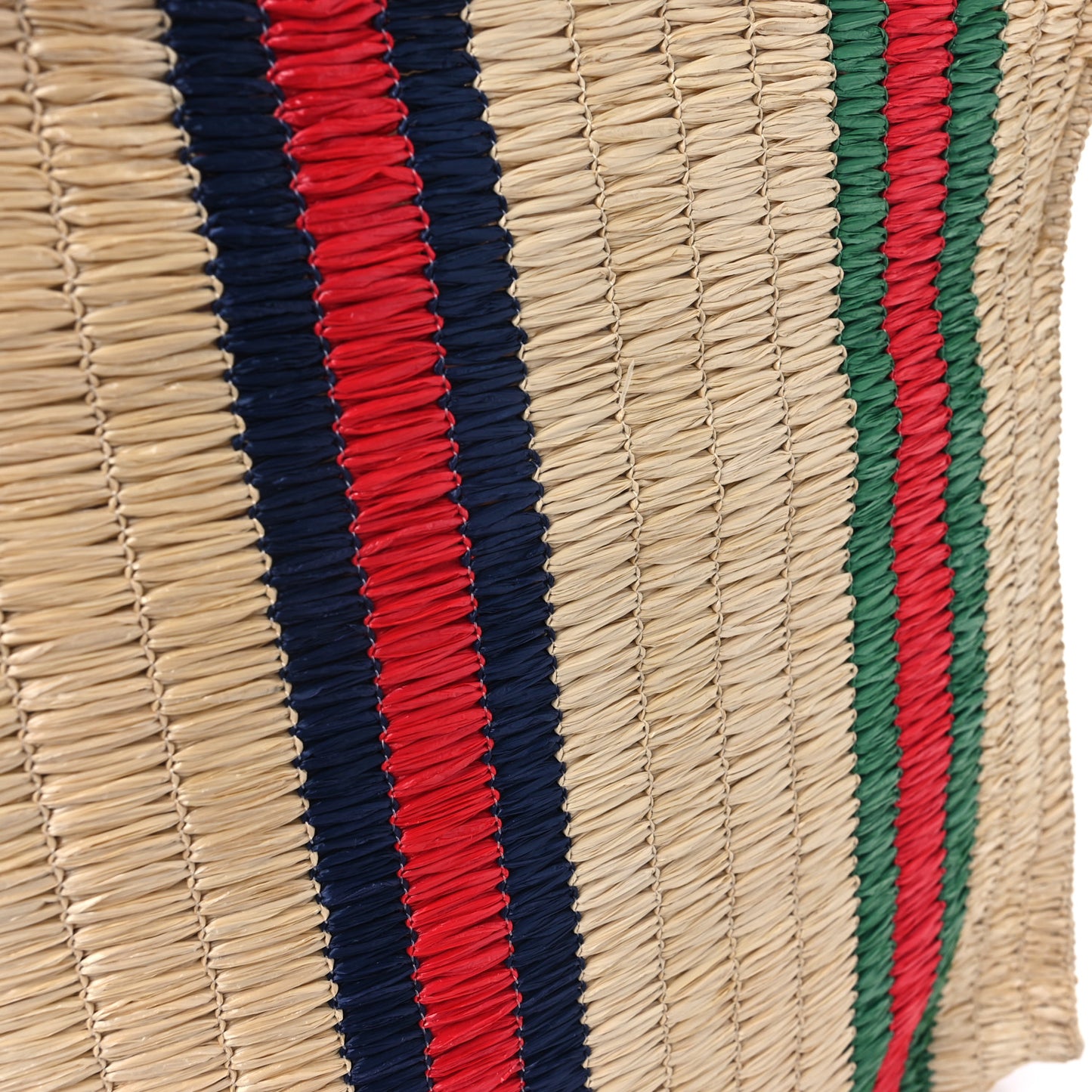 Raffia Linen Web Cestino Tote Bag