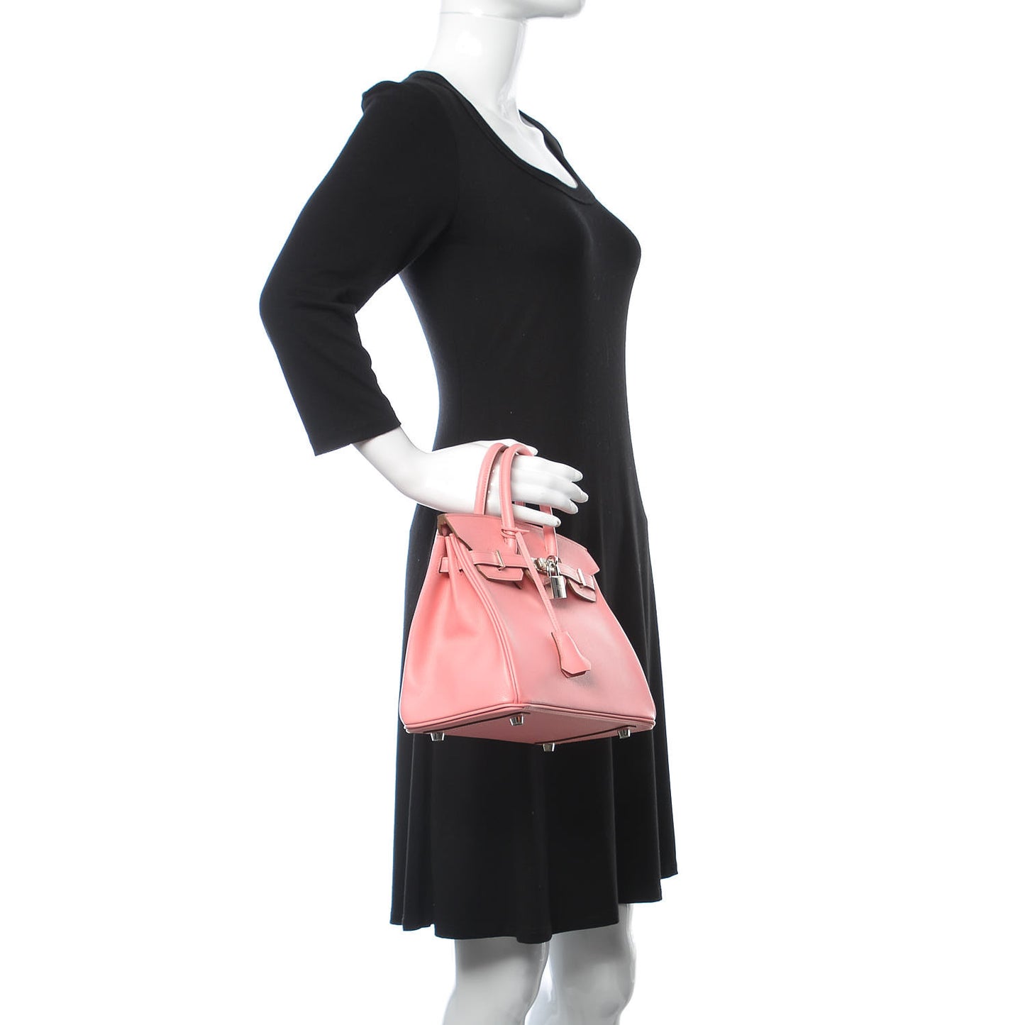 Epsom Birkin 25 Rose Confetti