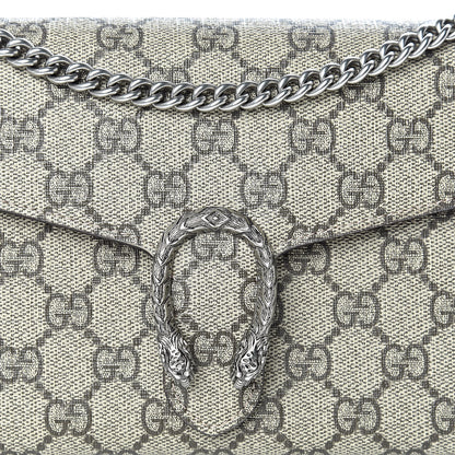 Gucci GG Supreme Monogram Mini Dionysus Chain Wallet Beige Vulcanic Red 8 of 10