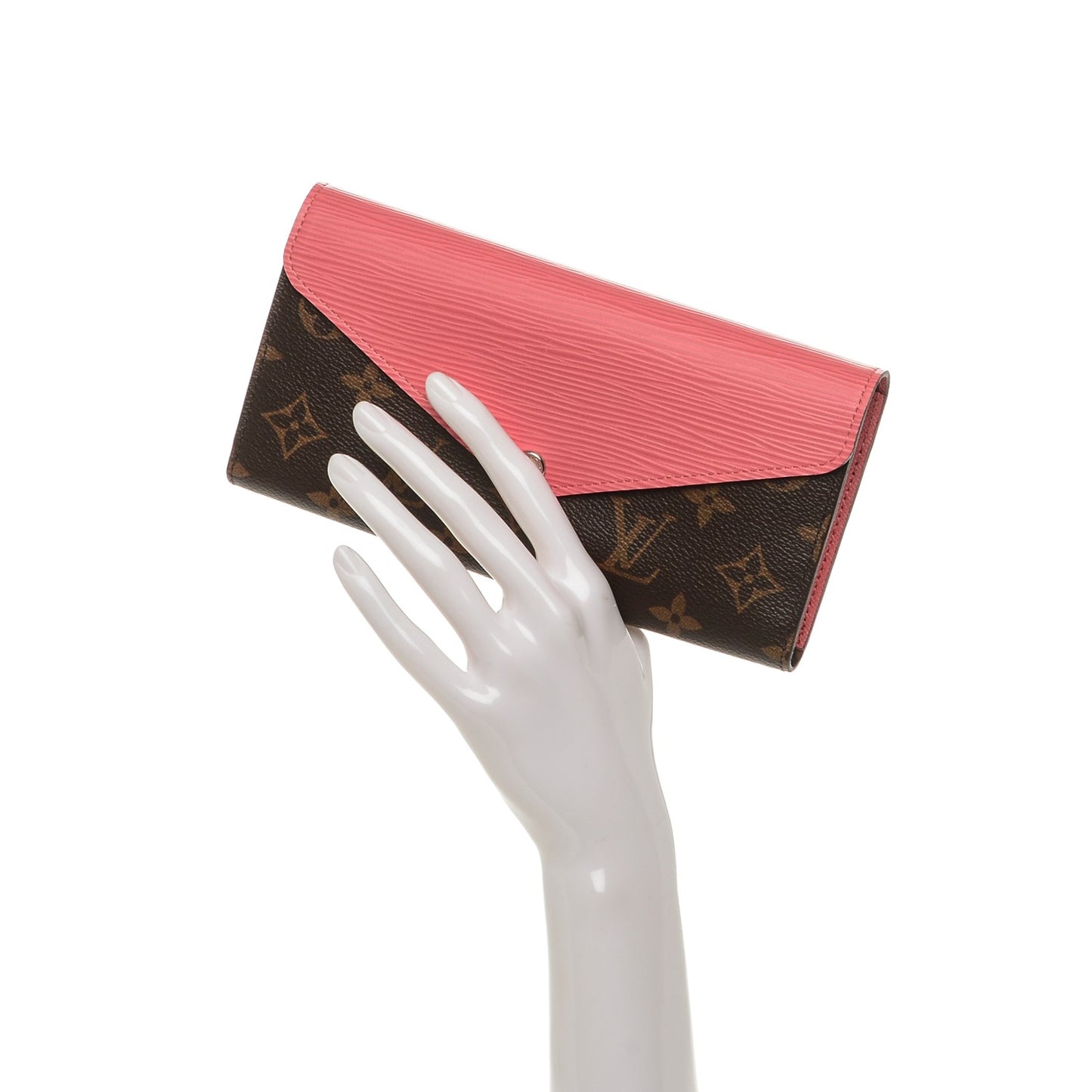 Monogram Epi Marie-Lou Long Wallet Corail
