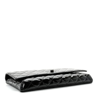 Chanel Patent Calfskin Quilted Reissue 2.55 Clutch So Black 3 of 9