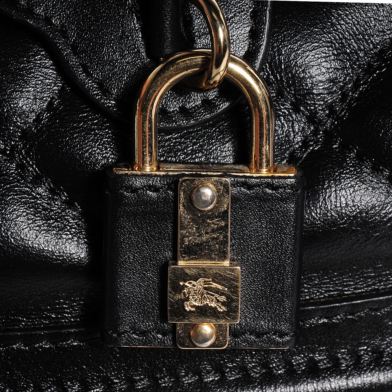 Burberry Quilted Calfskin Large Manor Tote Black 11 of 11