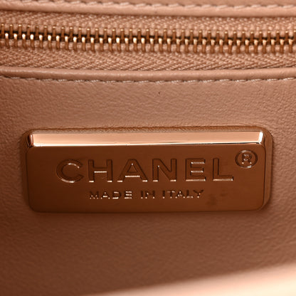 Chanel Snakeskin Caviar Quilted Medium Business Affinity Flap Beige 6 of 11