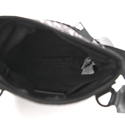 Versace Nylon Logo Crossbody Bag Black White 5 of 11