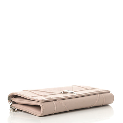 Christian Dior Grained Calfskin Diorama Croisiere Chain Wallet Rose Poudre 4 of 22