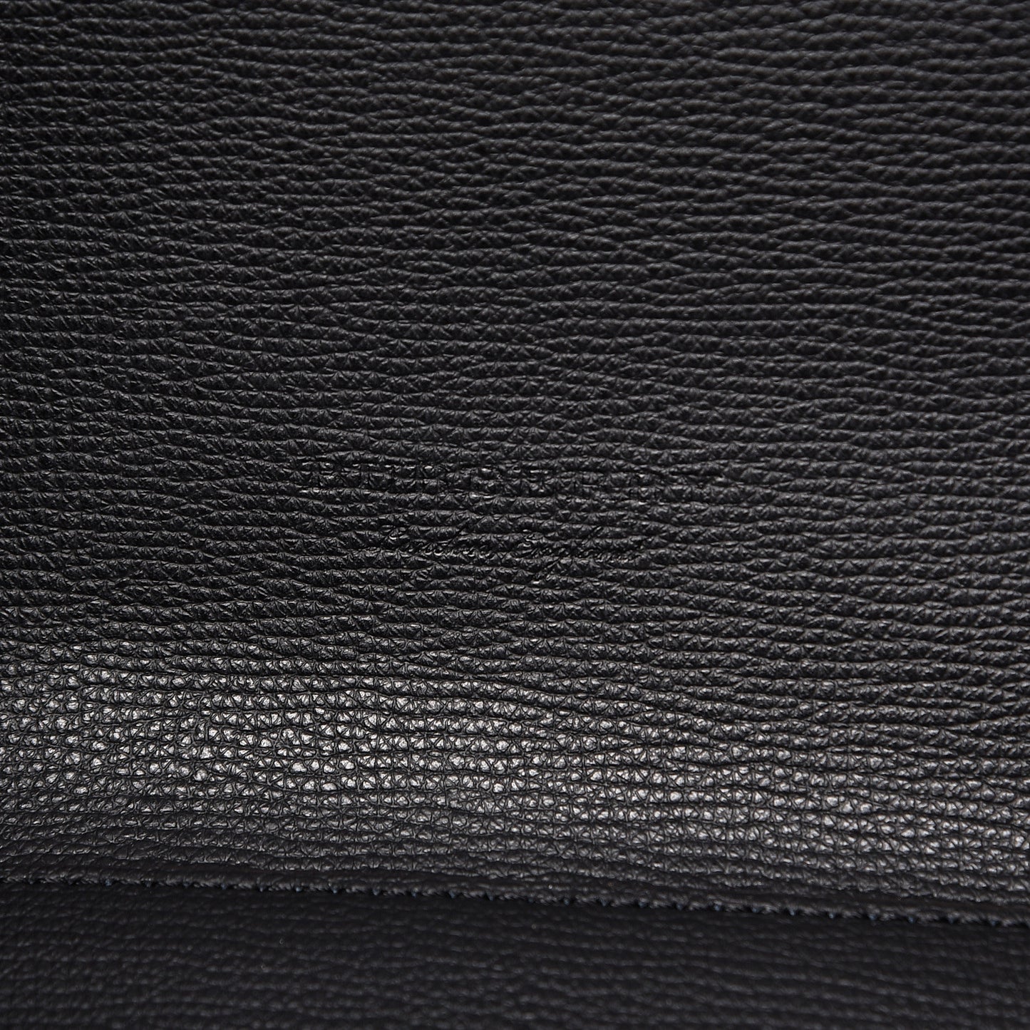 Grainy Calfskin Haymarket Check Medium Reversible Tote Black
