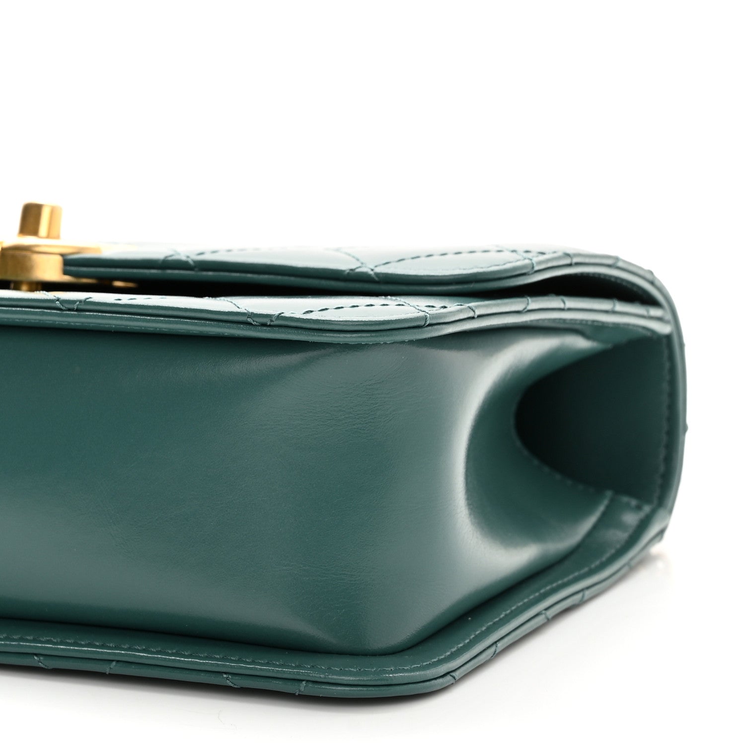 Chanel Calfskin Quilted Perfect Fit Flap Green 10 of 11