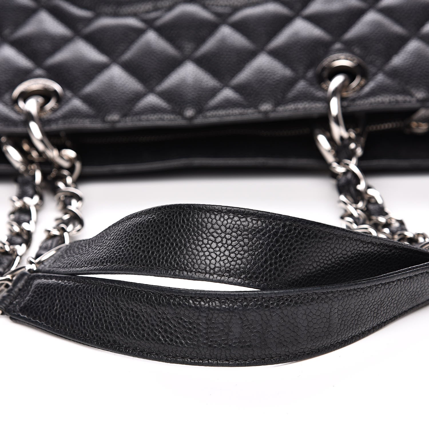 Chanel Caviar Quilted Grand Shopping Tote GST Black 12 of 16