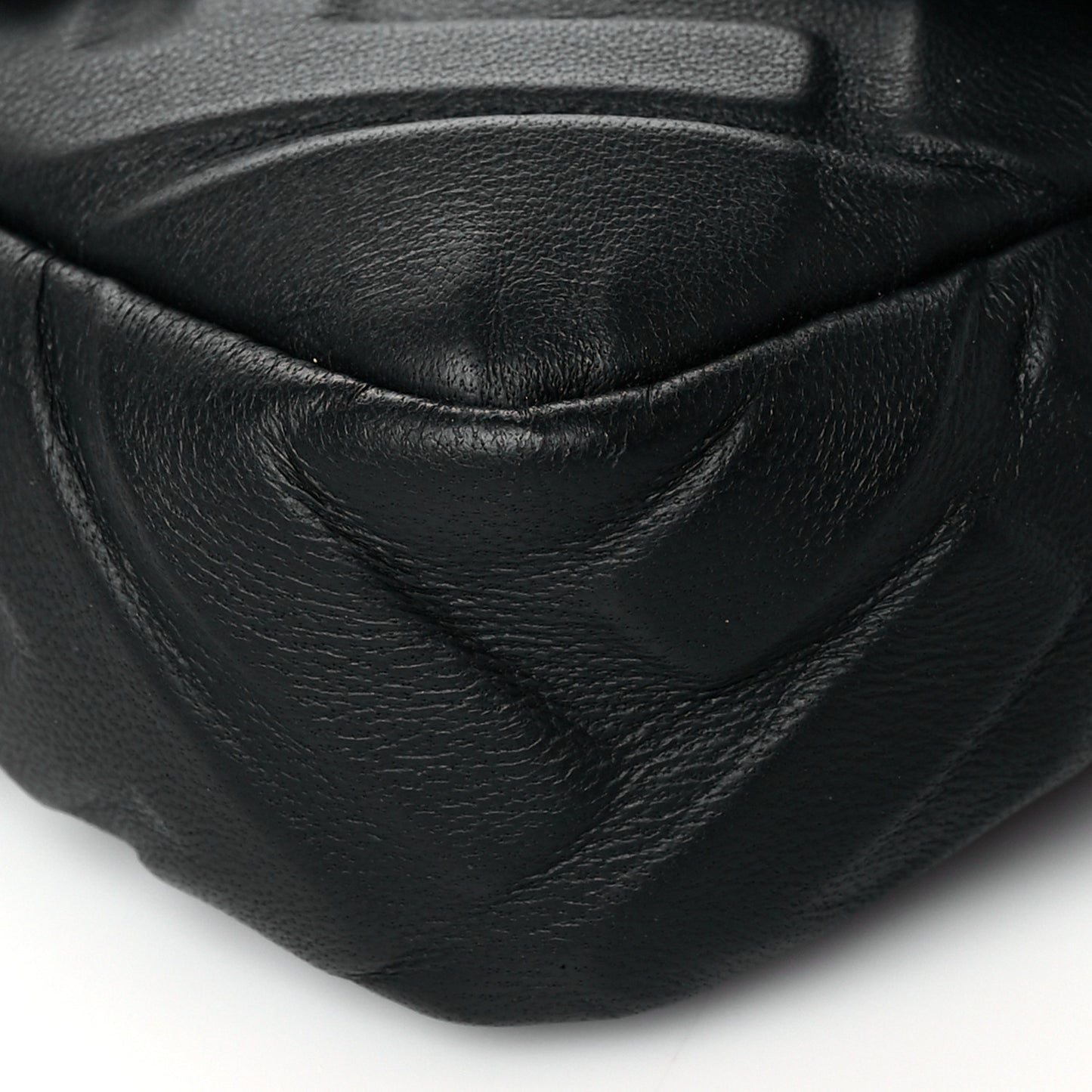 Nappa FF 1974 Embossed Mini Baguette Black