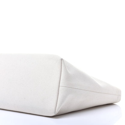 Celine Canvas Calfskin Horizontal Cabas Natural Tan 9 of 9