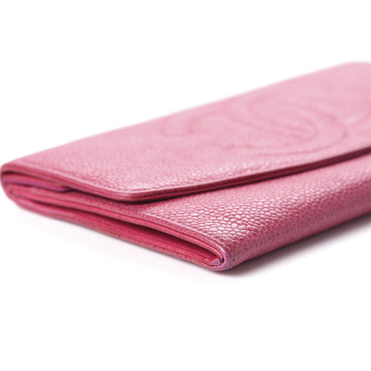 Chanel Caviar Timeless CC Wallet Dark Fuchsia 11 of 14