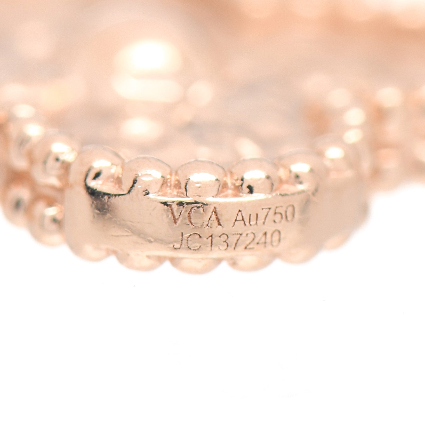 18K Rose Gold 5 Motifs Vintage Alhambra Bracelet