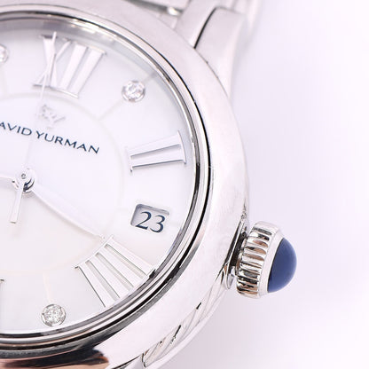 David Yurman Stainless Steel Diamond Mother of Pearl 34mm Classic Quartz Watch 11 of 11