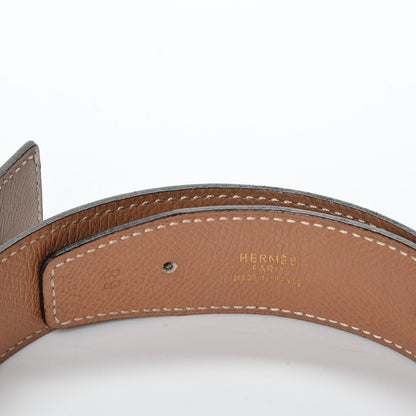Hermes Box Epsom 32mm H Belt 68 Black Gold 4 of 8