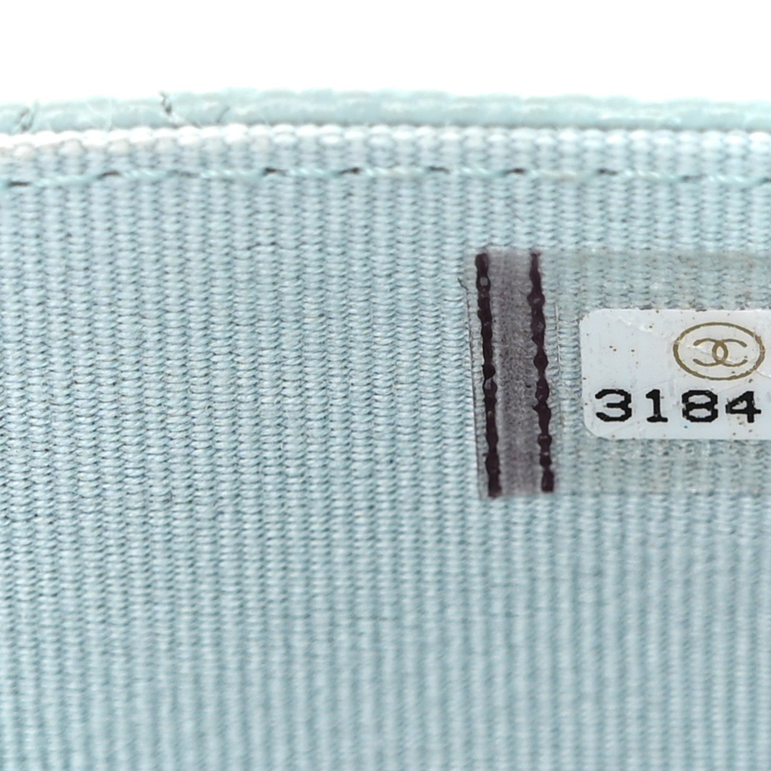 Chanel Caviar Quilted Flap Card Holder Wallet Light Blue 8 of 9