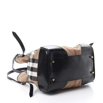 Burberry House Check Small Canterbury Tote Black 4 of 14