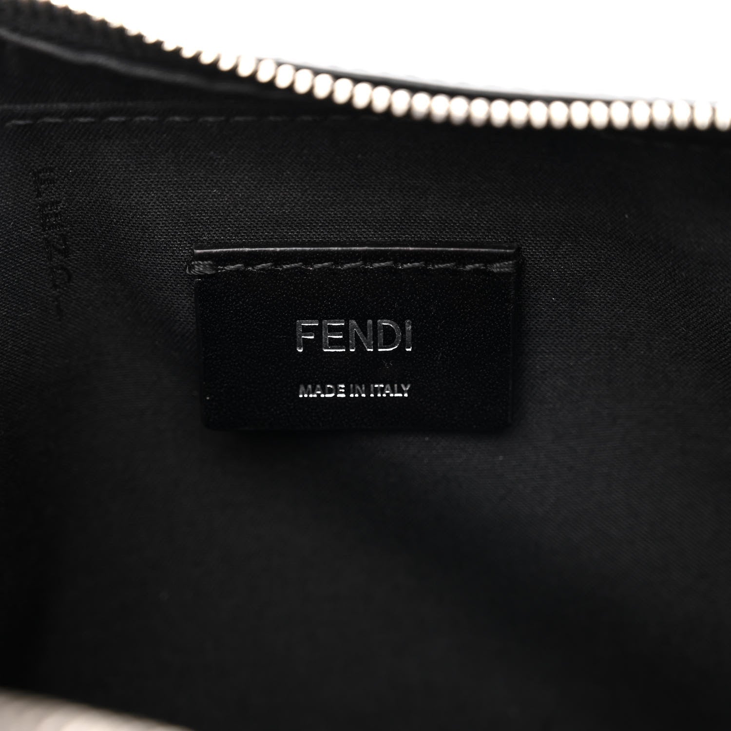 Fendi Glazed Fabric Vitello Liberty FF 1974 Diagonal Medium Camera Case Black Sunflower 6 of 10