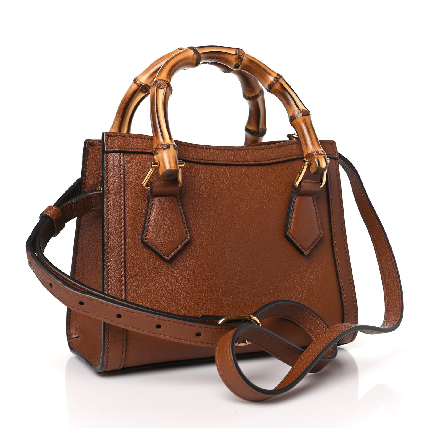 Wonka Grain Calfskin Mini Diana Tote Bag Cuir