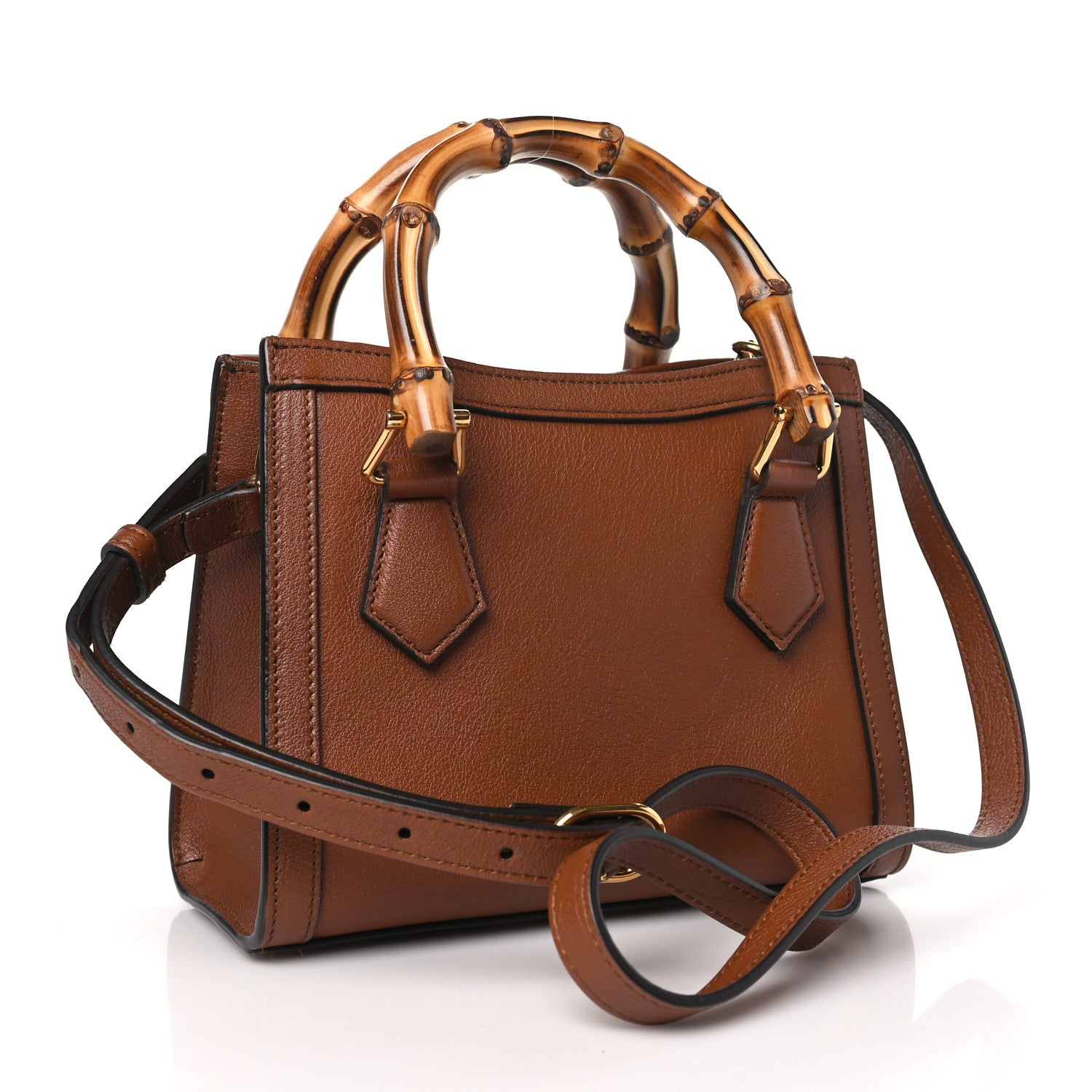 Gucci Wonka Grain Calfskin Mini Diana Tote Bag Cuir 3 of 12