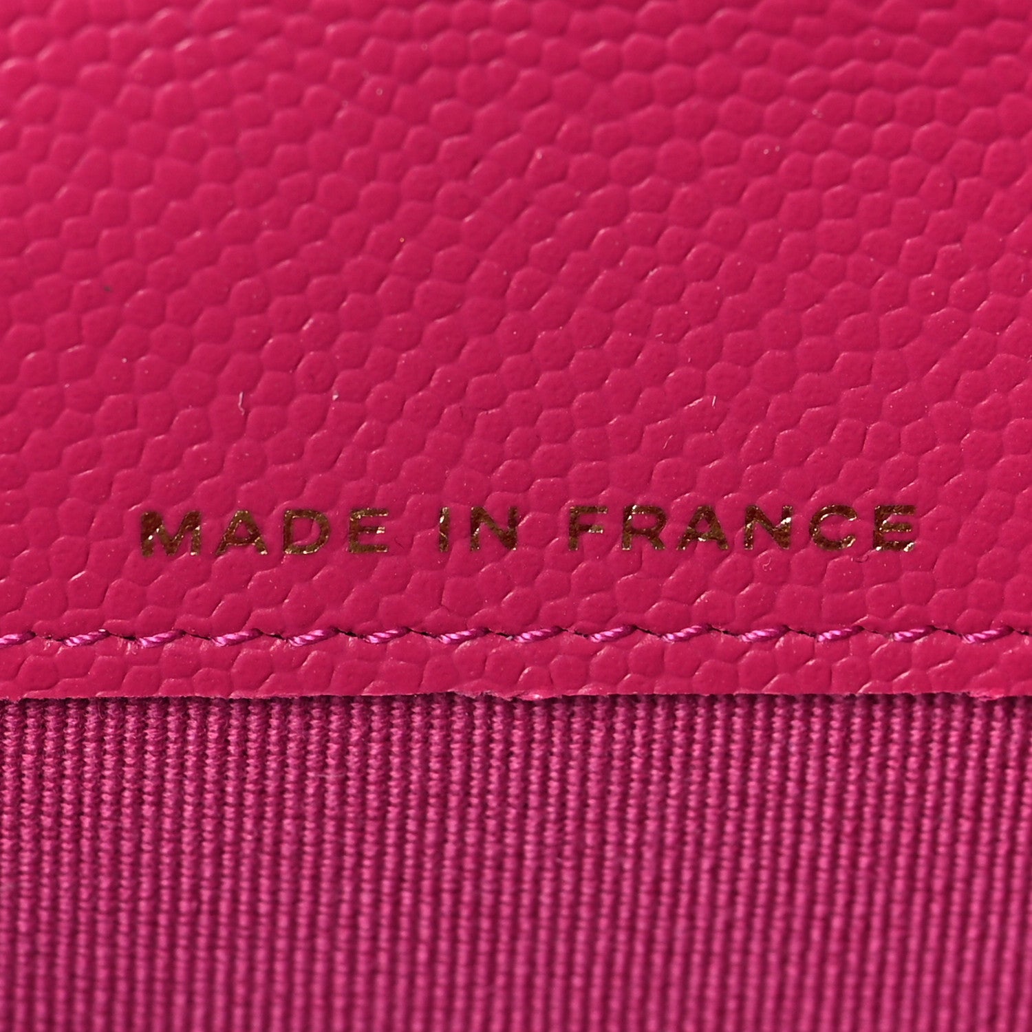 Chanel Caviar Quilted Flap Card Holder Wallet Dark Pink 7 of 9