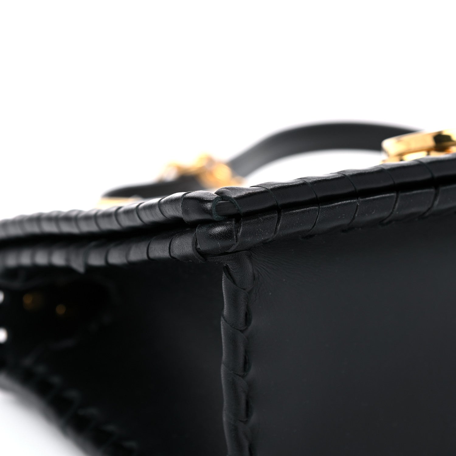 Christian Dior Calfskin Braided 30 Montaigne Chain Flap Bag Black 10 of 18