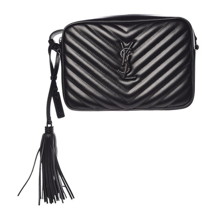 Saint Laurent Calfskin Matelasse Monogram Lou Camera Bag Black 1 of 11