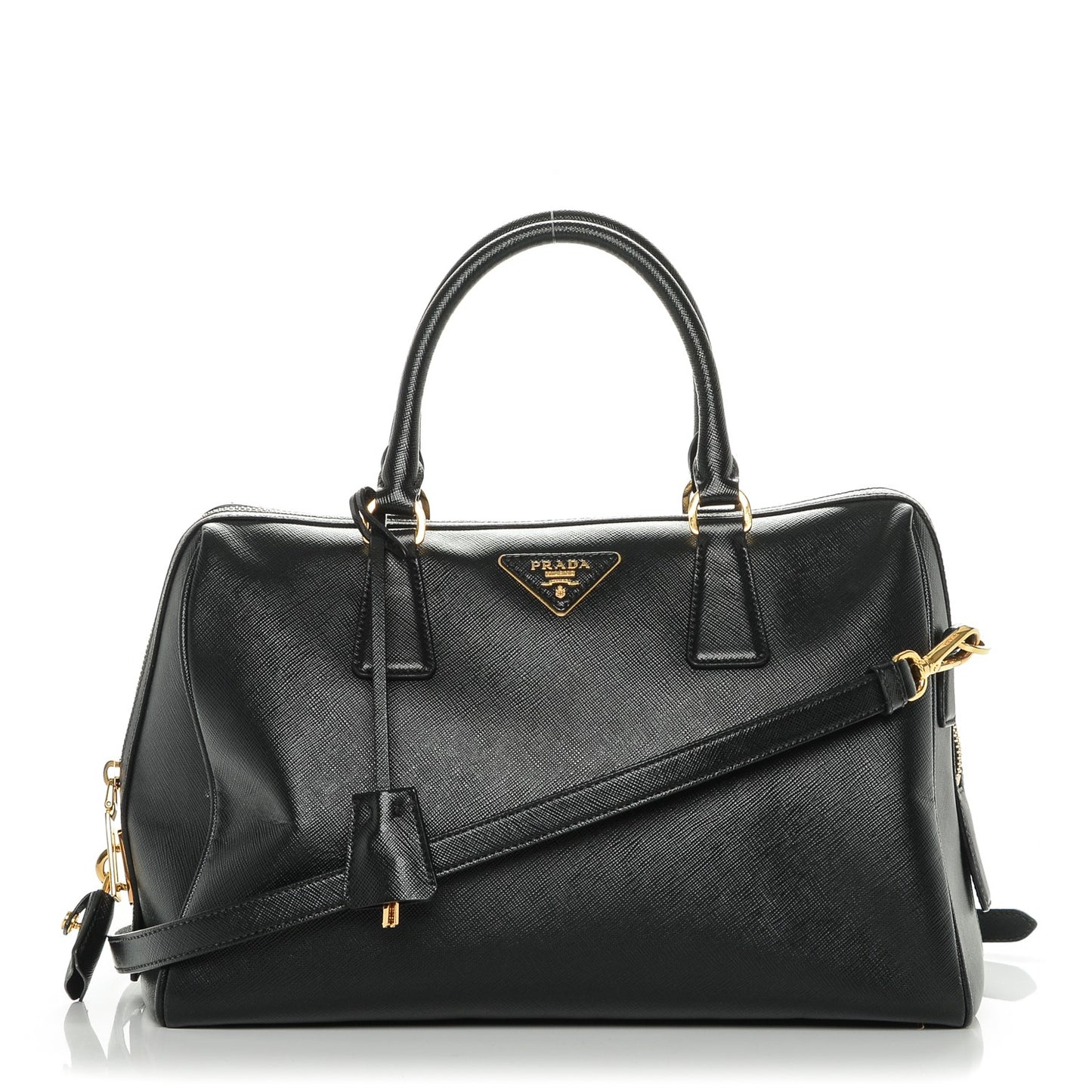 Saffiano Lux Bowler Black