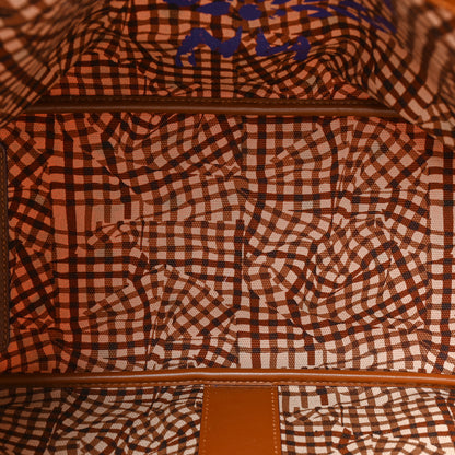 MCM Visetos Medium Liz Reversible Shopper Tote Cognac 9 of 21