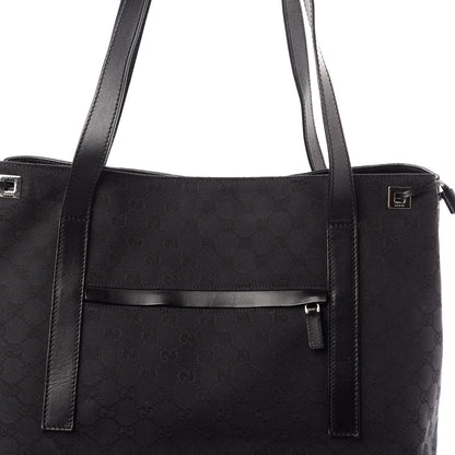 Gucci Monogram Drawstring Tote Black 7 of 9