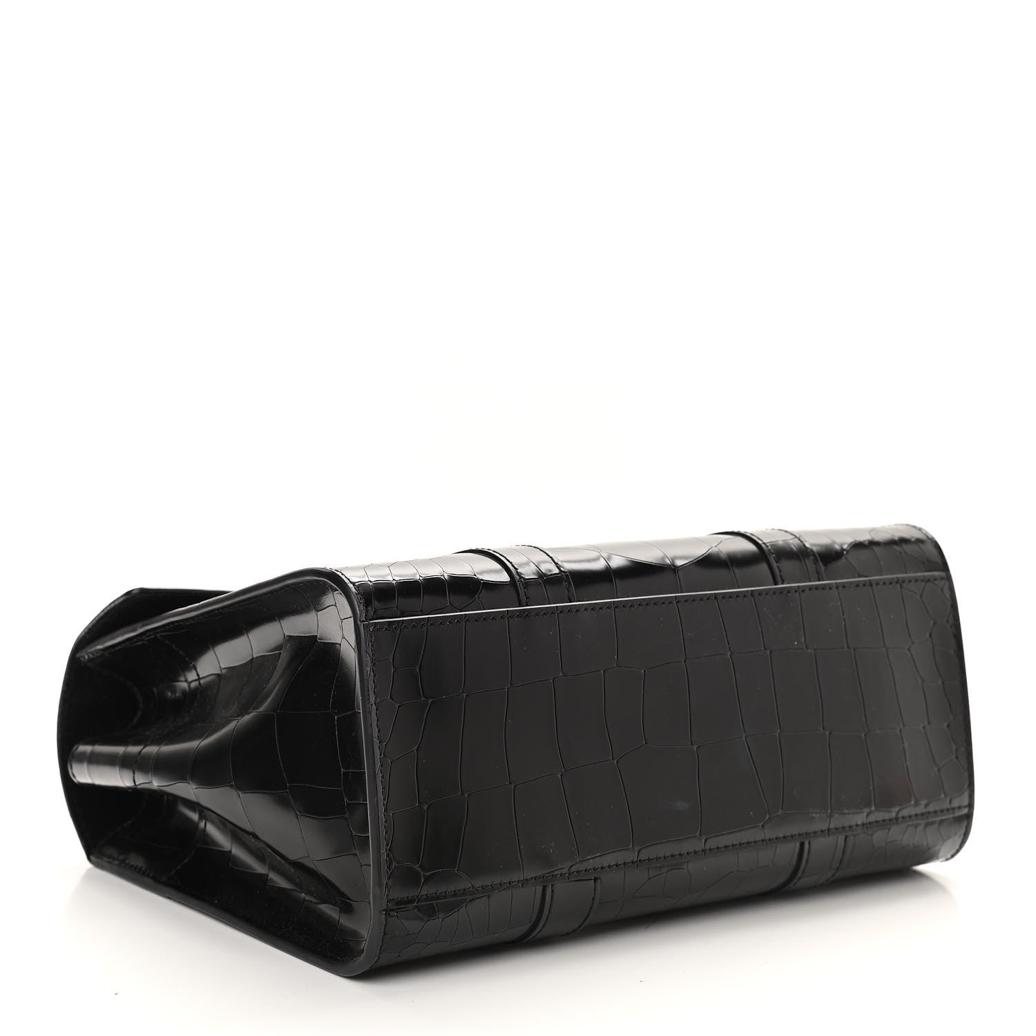 Mulberry Crocodile Embossed Calfskin Bayswater Black 4 of 9