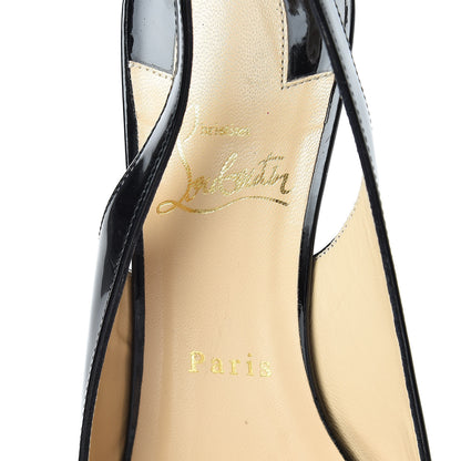 Christian Louboutin Patent Karelli 45 Slingback Pumps 40 Black 9 of 14