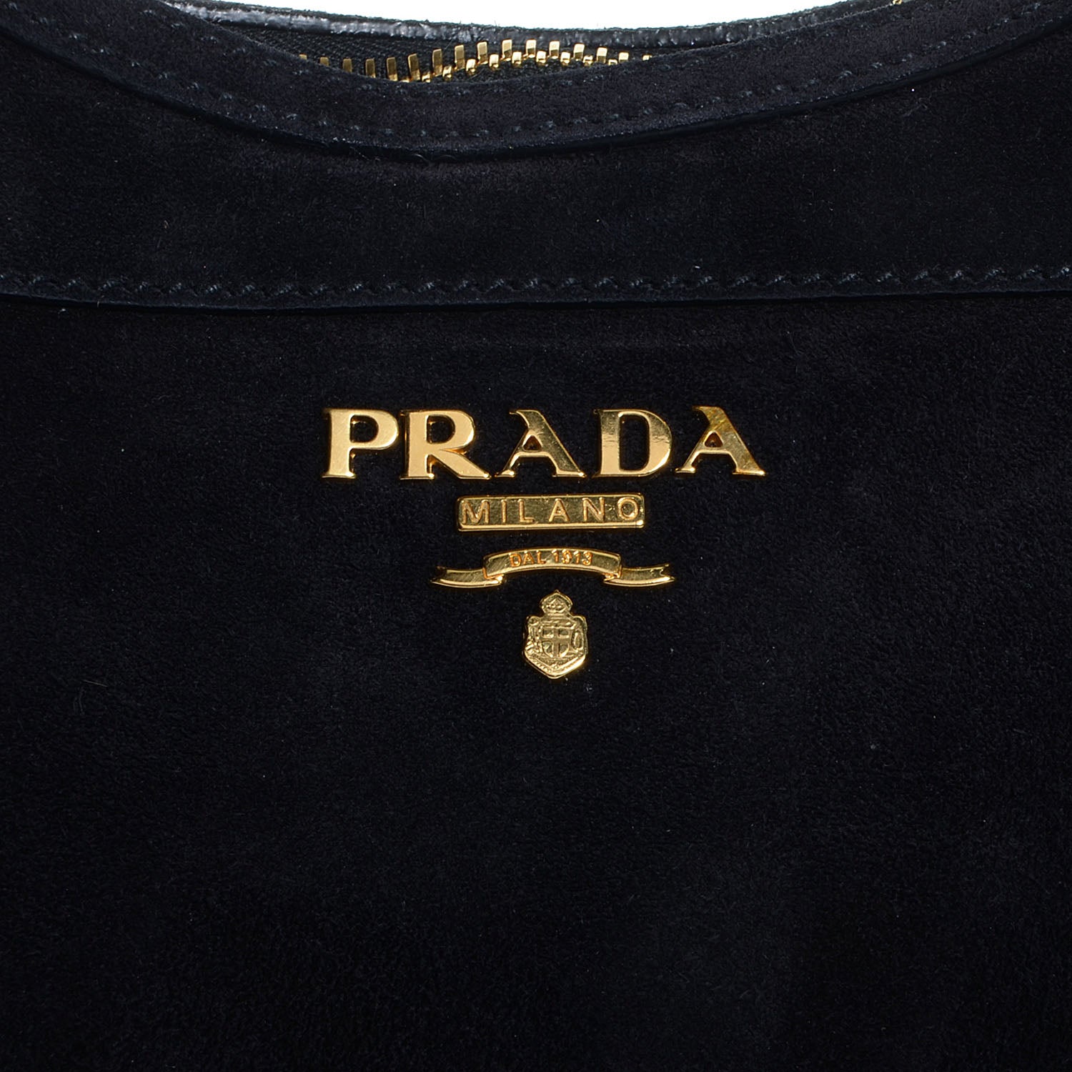 Prada Scamosciato Suede Hobo Nero Black 10 of 10