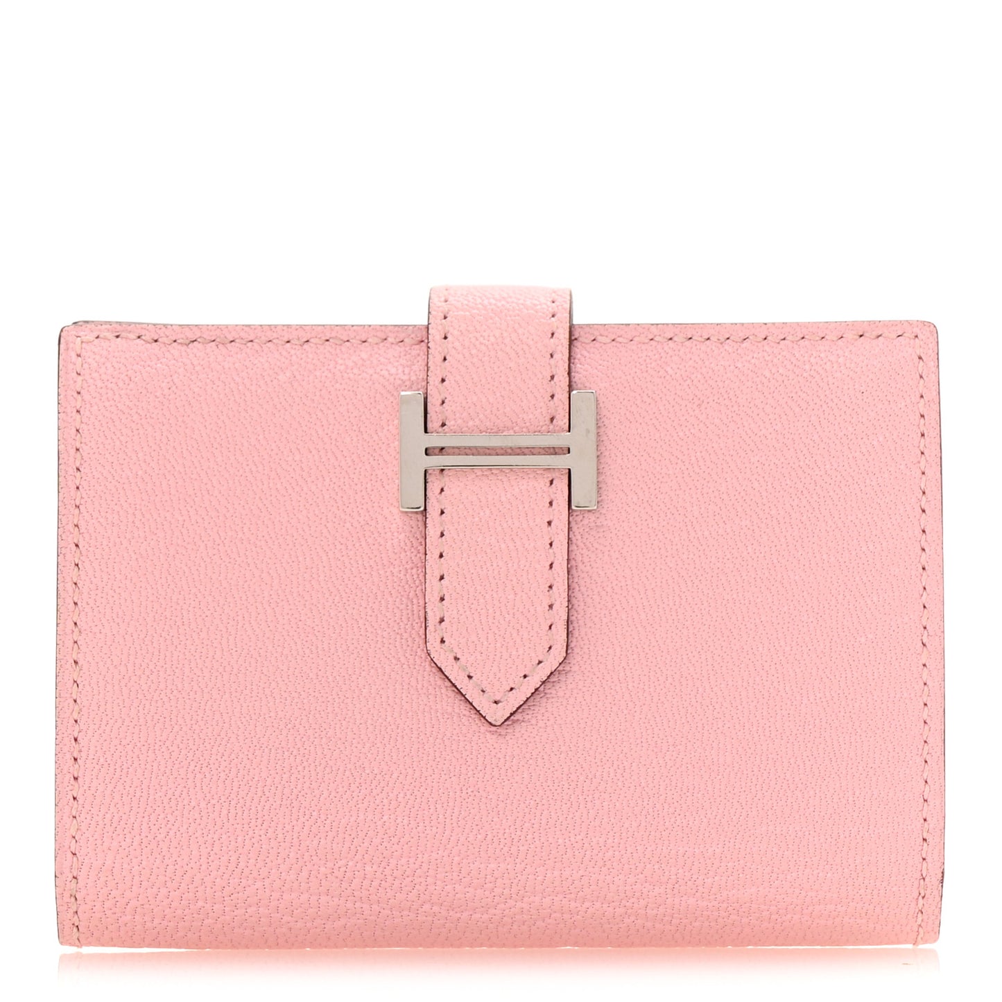 Chevre Mysore Bearn Card Holder Wallet Rose Sakura