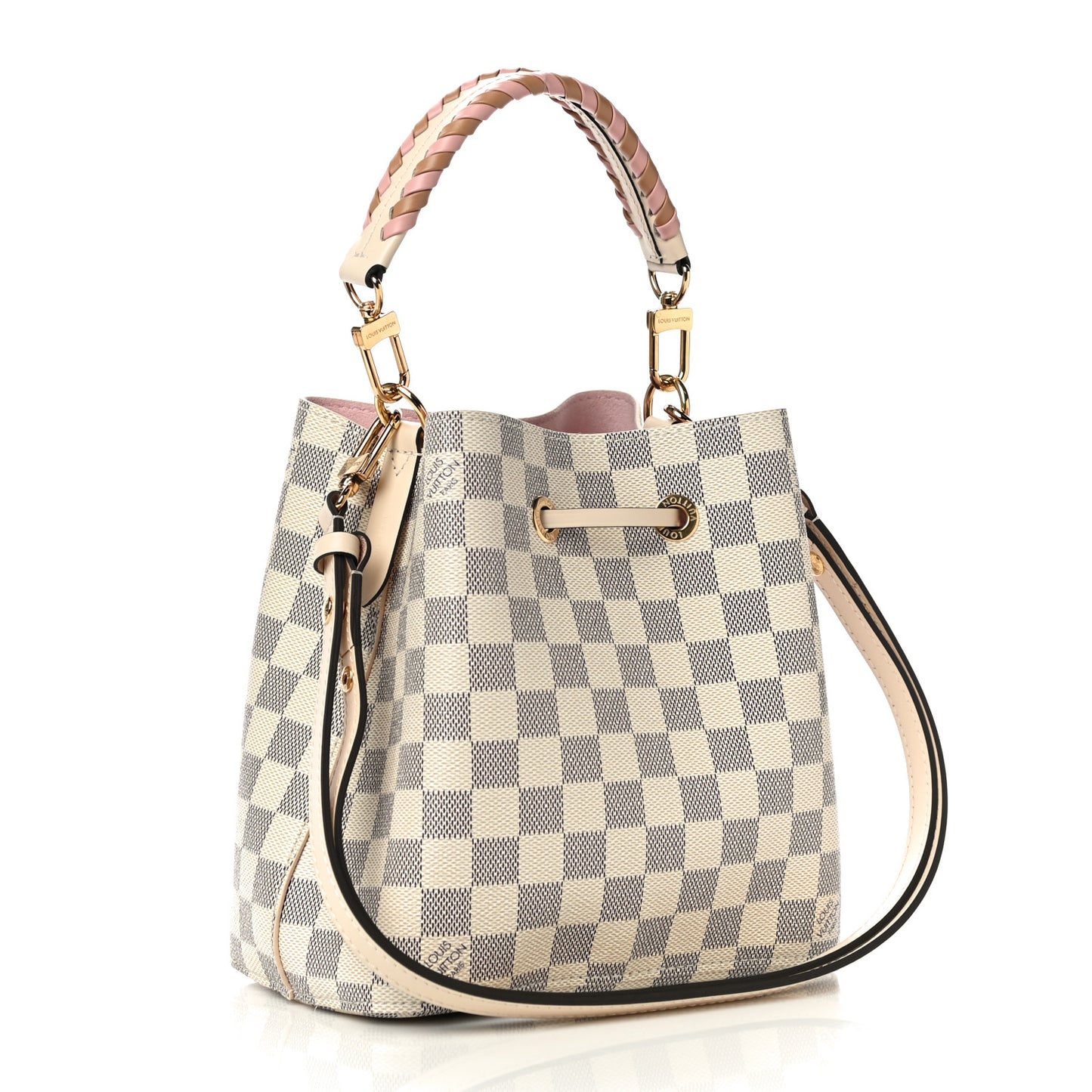 Damier Azur Braided Neonoe BB Pink