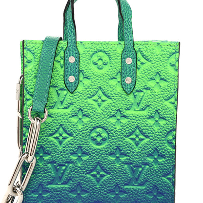 Louis Vuitton Taurillon Illusion Sac Plat XS Bleu Vert 7 of 9