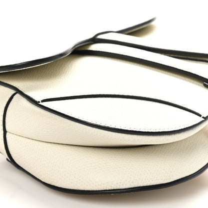 Christian Dior Grained Calfskin Mini Saddle Bag White 9 of 10