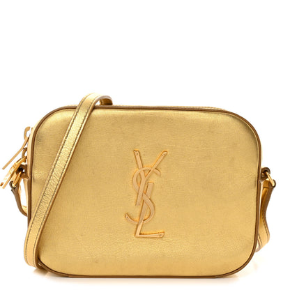 Saint Laurent Metallic Calfskin Small Classic Monogram Camera Bag Gold 1 of 10