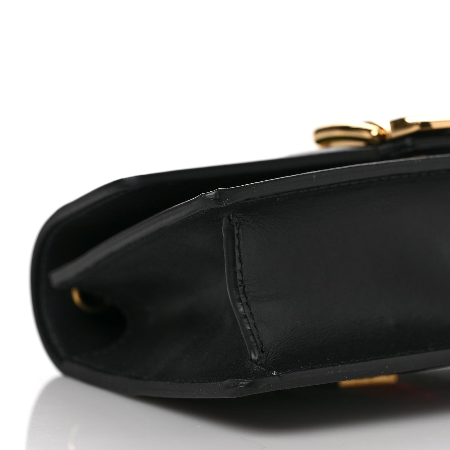 Calfskin Super Mini Sylvie Chain Shoulder Bag Black