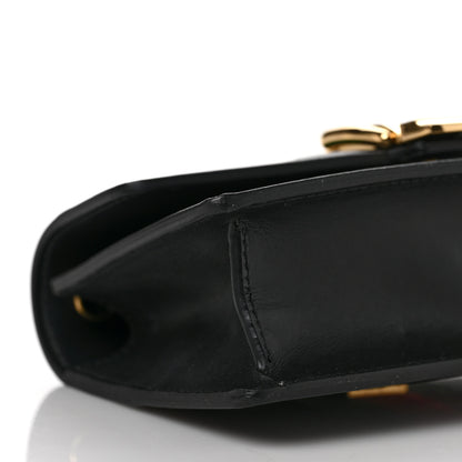 Gucci Calfskin Super Mini Sylvie Chain Shoulder Bag Black 7 of 8