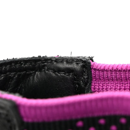 Gucci Quebec Calfskin Technical Jersey Knit GG Monogram Horsebit Ankle Boots 41 Black Fucsia 12 of 13